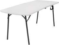 Cosco Products Diamond Series 300 lb. Weight Capacity Folding Table, 6' X 30", White